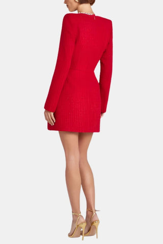 Women's Long Sleeve A-Line Mini Dress