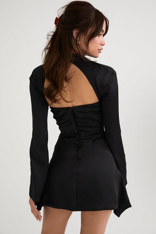 Women's Long Sleeve A-Line Mini Dress