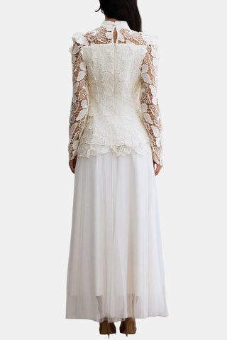 Women's Long Sleeve Lace Maxi Dress