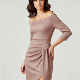 Women's Off-the-Shoulder Midi Dress