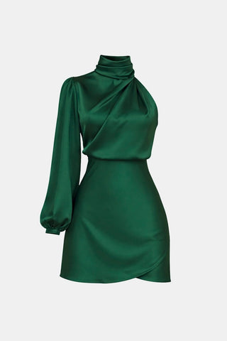 Women's One Shoulder Cocktail Mini Dress