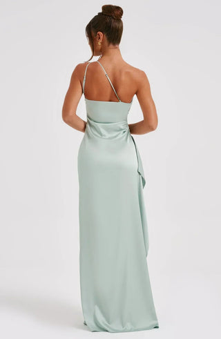 Women's One Shoulder Evening Maxi Dress