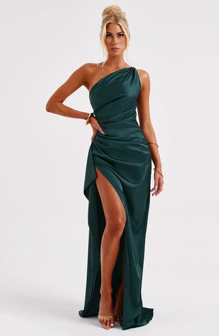 Women's One Shoulder Evening Maxi Dress