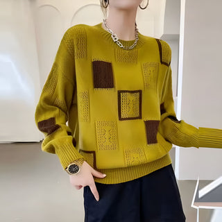 Women's Oversized Patchwork Sweater