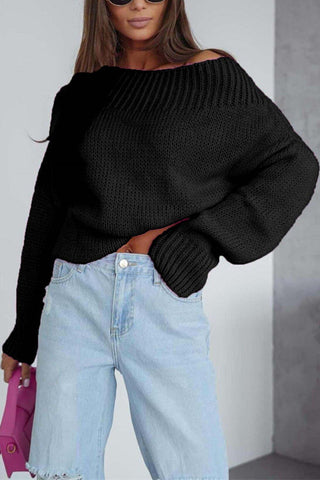 Women's Oversized Ribbed Knit Sweater