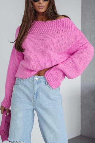 Women's Oversized Ribbed Knit Sweater