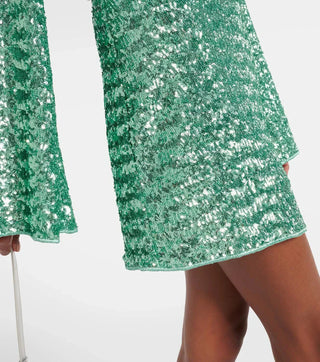 Women's Plunge Sequin Mini Dress