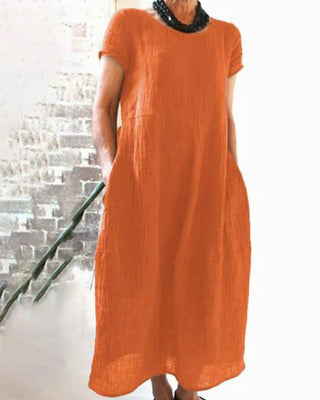Women's Pocket A-Line Midi Dress