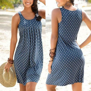 Women's Sleeveless A-Line Knee Length Dress
