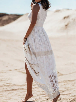 Women's Sleeveless Boho Maxi Dress