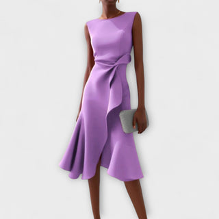 Women's Sleeveless Wrap Midi Dress