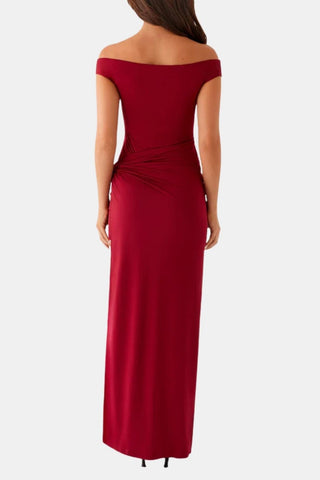 Women's Slit Off-Shoulder Maxi Dress