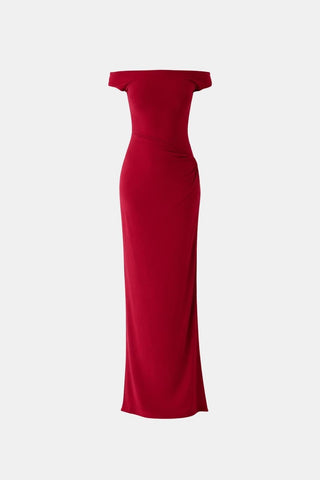 Women's Slit Off-Shoulder Maxi Dress
