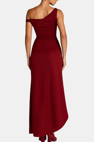Women's Slit Off-the-Shoulder Maxi Dress
