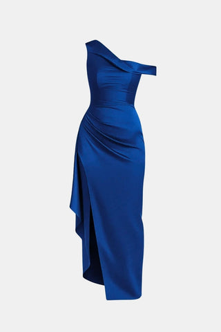 Women's Slit Off-the-Shoulder Maxi Dress