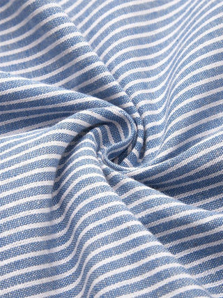 Women's Striped A-Line Midi Dress
