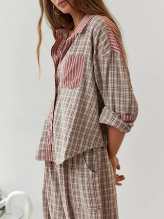 Women's Striped Pajama Set