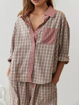 Women's Striped Pajama Set