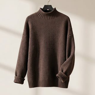 Women's Textured Mock Neck Sweater