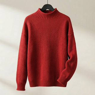 Women's Textured Mock Neck Sweater