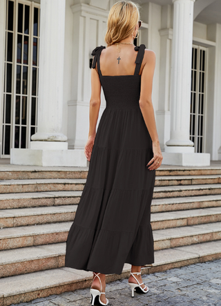 Women's Tiered A-Line Maxi Dress