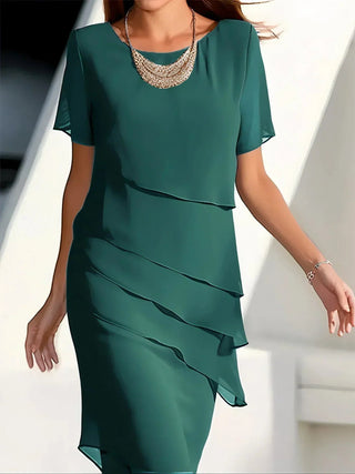 Women's Tiered Midi Dress