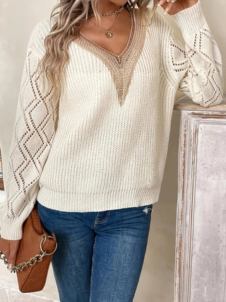Women's V-Neck Knit Sweater