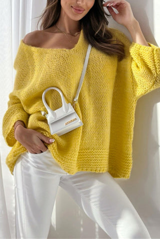Women's V-Neck Knit Sweater