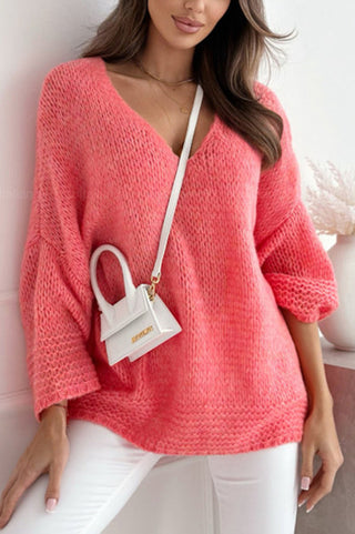 Women's V-Neck Knit Sweater