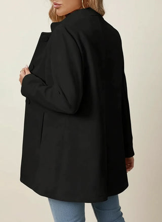 Women's Mandarin Collar A-Line Jacket