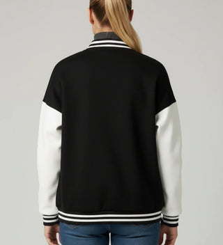 Women's Applique Letter Varsity Jacket