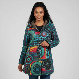 Women's Hooded Bohemian Winter Coat Jacket
