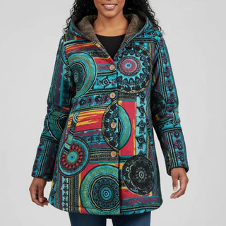 Women's Hooded Bohemian Winter Coat Jacket