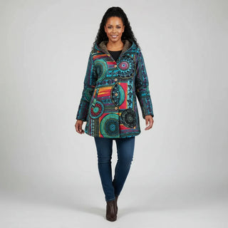 Women's Hooded Bohemian Winter Coat Jacket