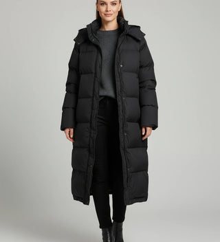 Women's Long Hooded Puffer Jacket