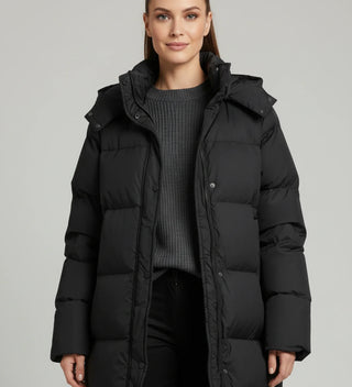 Women's Long Hooded Puffer Jacket