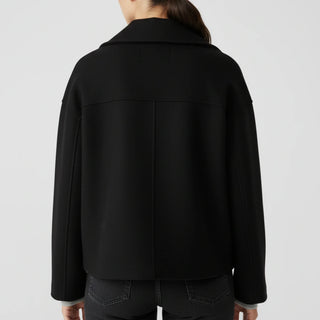 Women's Cropped Trench-Style Peacoat
