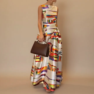 Women's Sleeveless A-Line Midi Dress