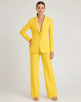 Women's Chic Tailored Long Blazer Suit Set