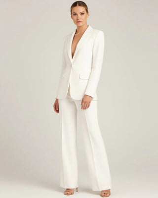Women's Chic Tailored Long Blazer Suit Set