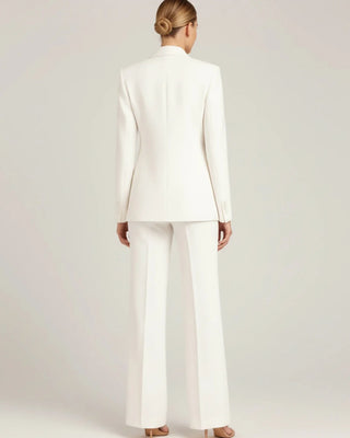 Women's Chic Tailored Long Blazer Suit Set