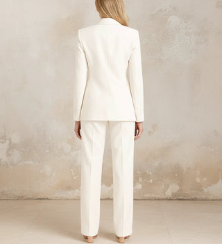 Women's Chic Tailored Long Blazer Suit Set