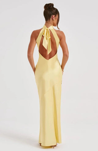 Women's Halter Evening Maxi Dress