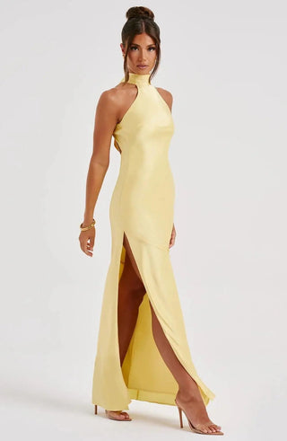 Women's Halter Evening Maxi Dress