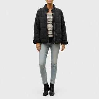 Women's Quilted Bomber Jacket